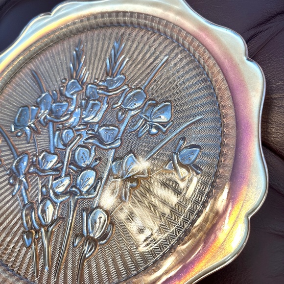 1950s Jeannette Glass Company Iris plate or tray - Picture 6 of 9